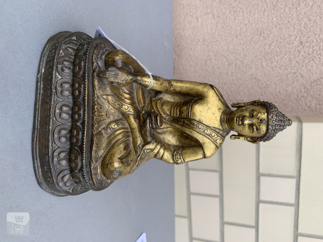 A GILT-COPPER FIGURE OF BUDDHA SHAKYAMUNI - 图6
